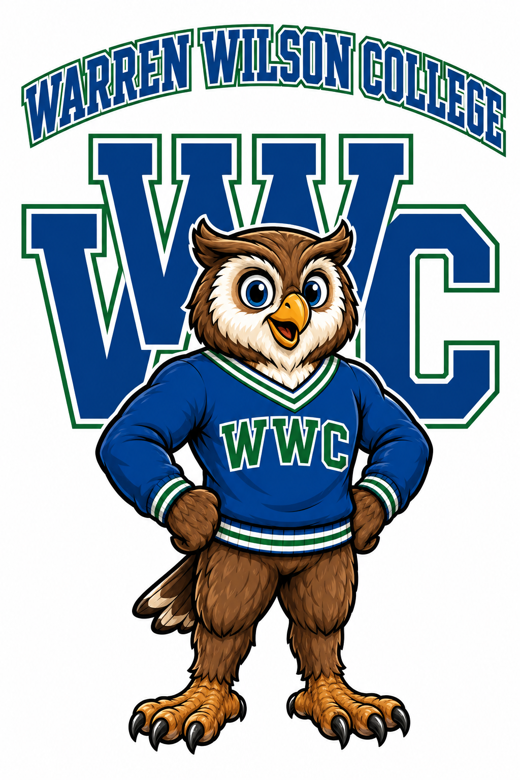 Warren Wilson College WVC Owl Mascot Design