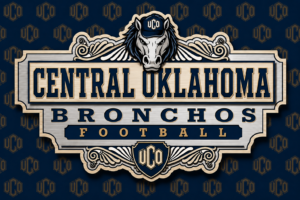 Central Oklahoma Bronchos Football Decorative Sign