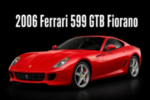 2006 Ferrari 599 GTB Fiorano Red Sports Car Wall Art