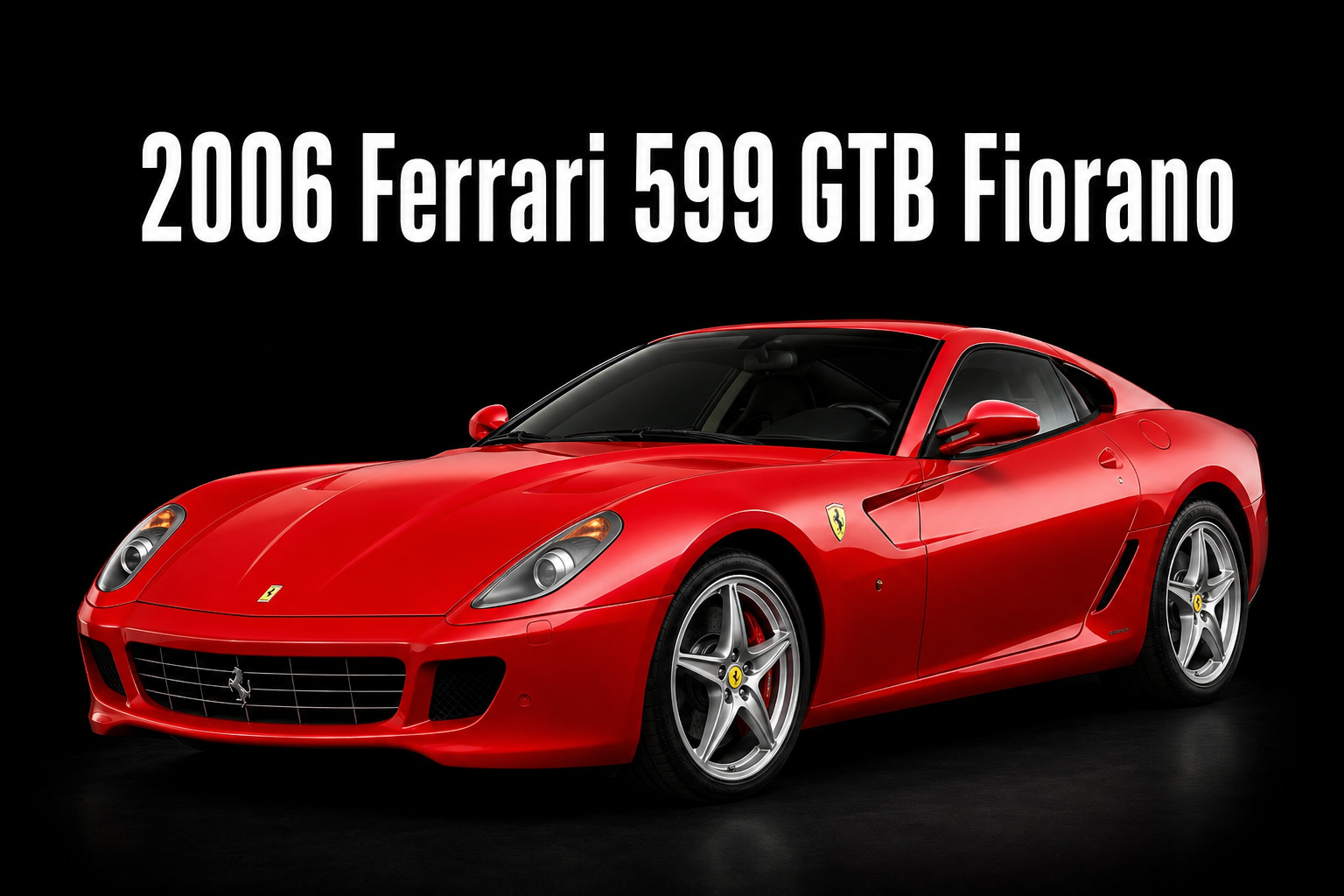 2006 Ferrari 599 GTB Fiorano Red Sports Car Wall Art