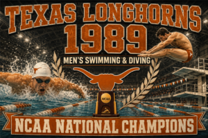Texas Longhorns 1989 Men's Swimming & Diving Wall Art