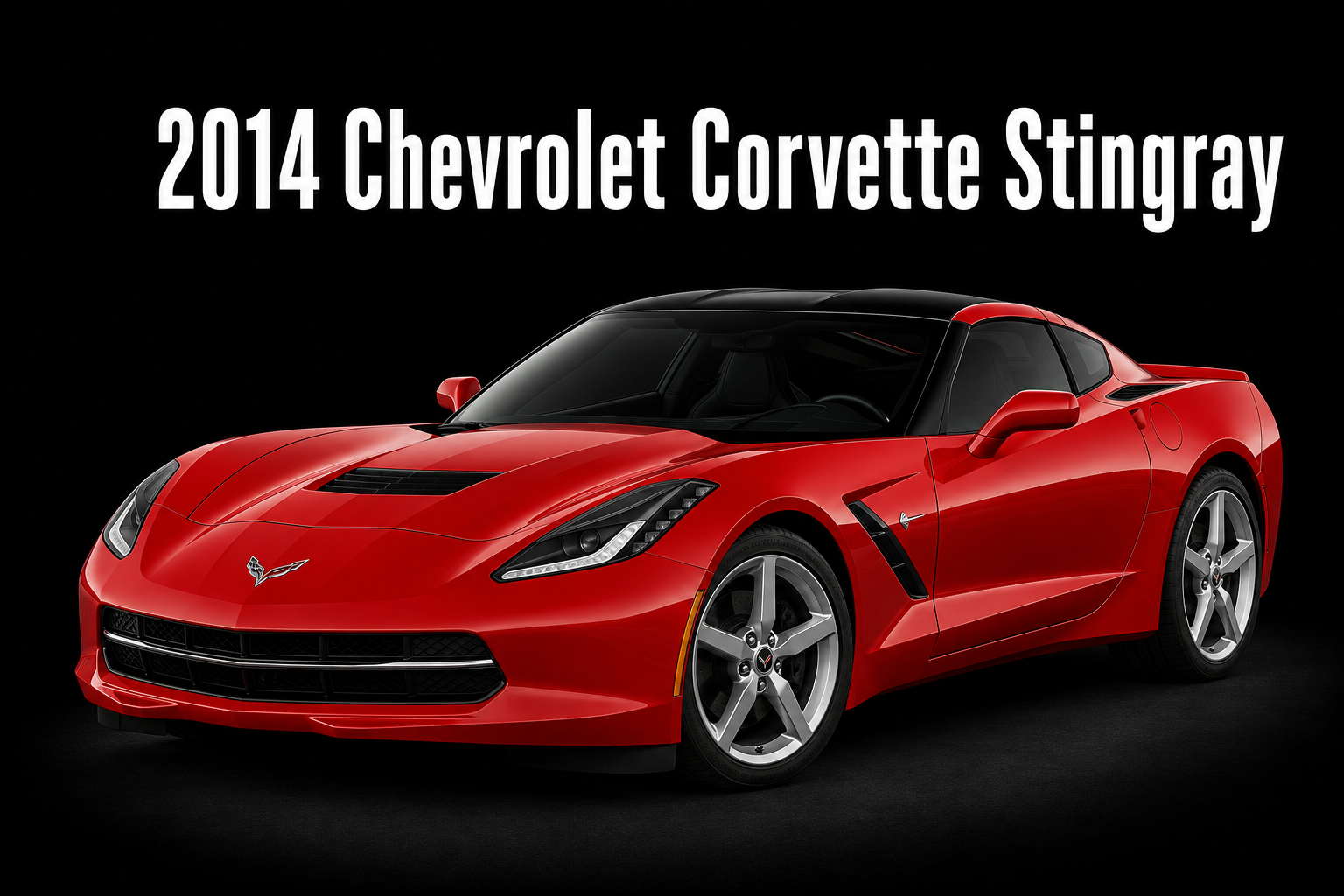 2014 Chevrolet Corvette Stingray Red Sports Car Wall Art