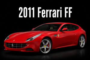 2011 Ferrari FF Red Sports Car Wall Art