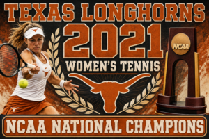 Texas Longhorns 2021 Women’s Tennis Champions Wall Art