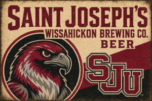 Saint Joseph's Wissahickon Brewing Co. Eagle Beer Sign