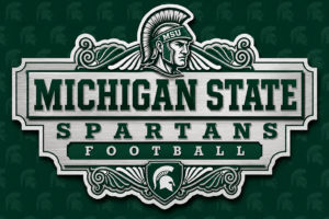Michigan State Spartans Football Green and White Wall Art