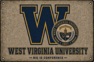 West Virginia University WV Big 12 Conference Wall Sign