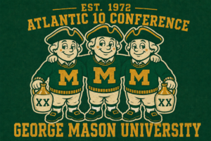 George Mason University Atlantic 10 Vintage-Style Graphic Wall Art