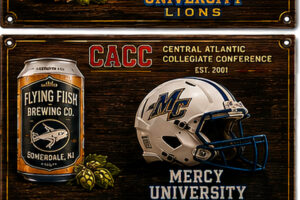 Mercy University CACC Baseball-Themed Wall Sign