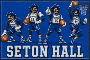 Seton Hall Pirate Basketball Team Wall Art