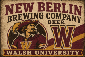 New Berlin Brewing Company Walsh University Vintage-Style Wall Art