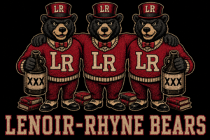 Lendir-Rhyne Bears LR Vintage-Style Graphic Design