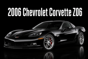 2006 Chevrolet Corvette Z06 Black Sports Car Wall Art