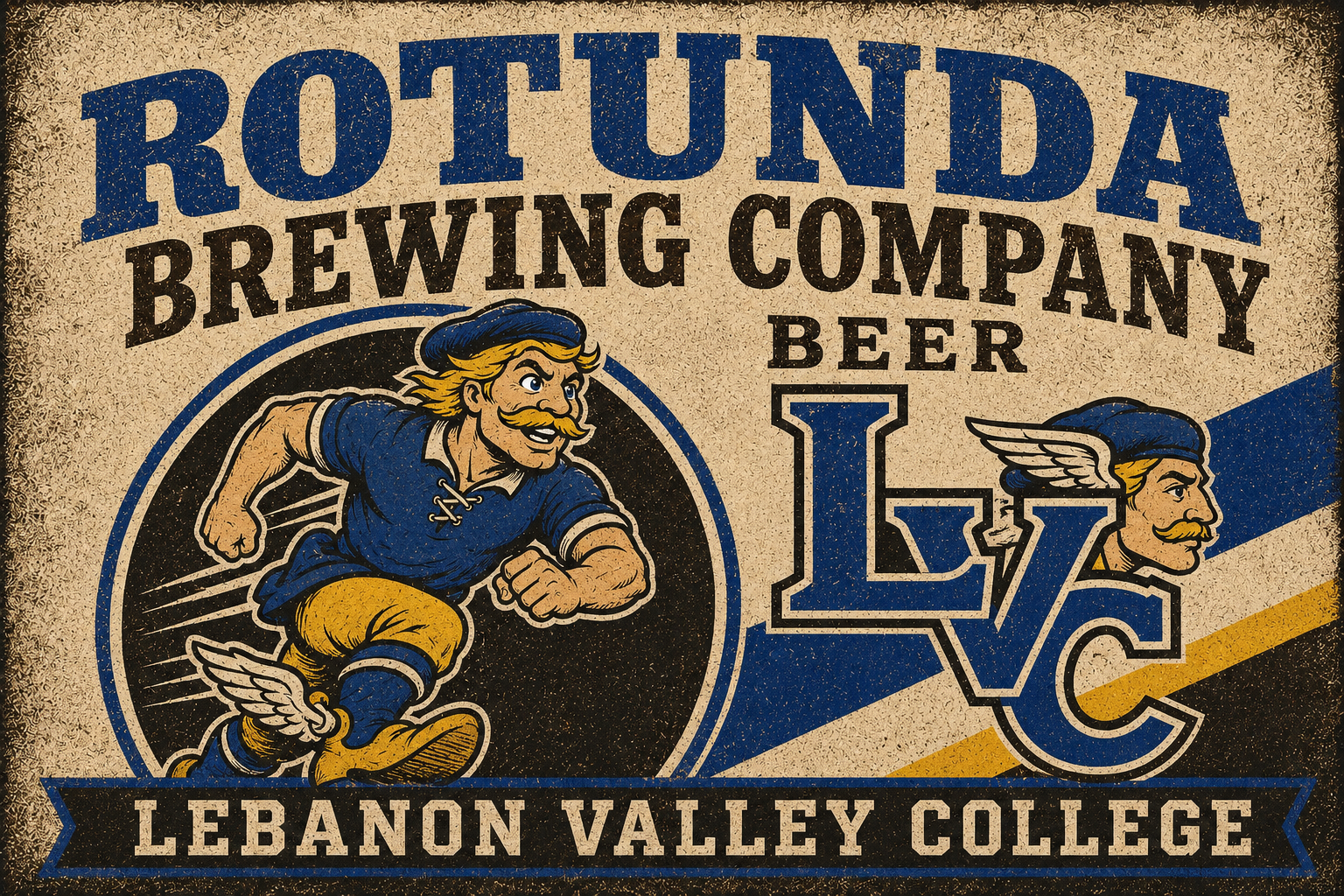 Rotunda Brewing Company Lebanon Valley College Vintage Wall Art