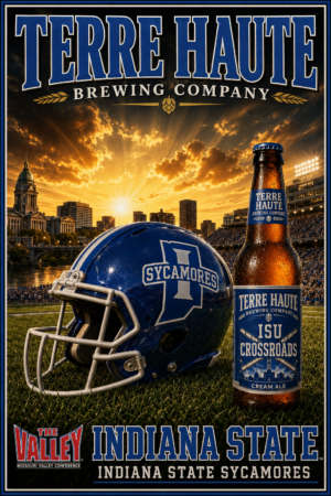 Terre Haute Brewing Company Indiana State Sycamores Poster