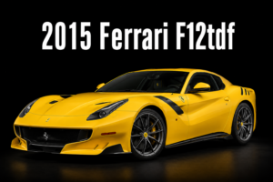 2015 Ferrari F12tdf Yellow Sports Car Wall Art