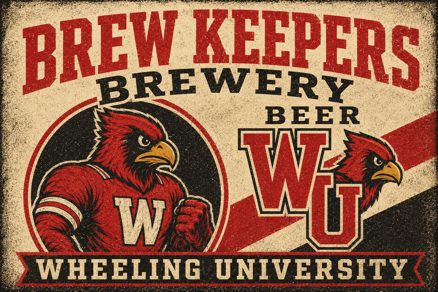 Wheeling University Brewery Beer Graphic Wall Art