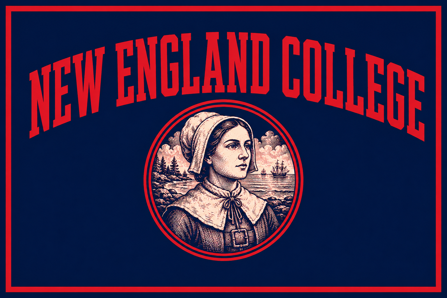 New England College Vintage-Style Nautical Wall Art