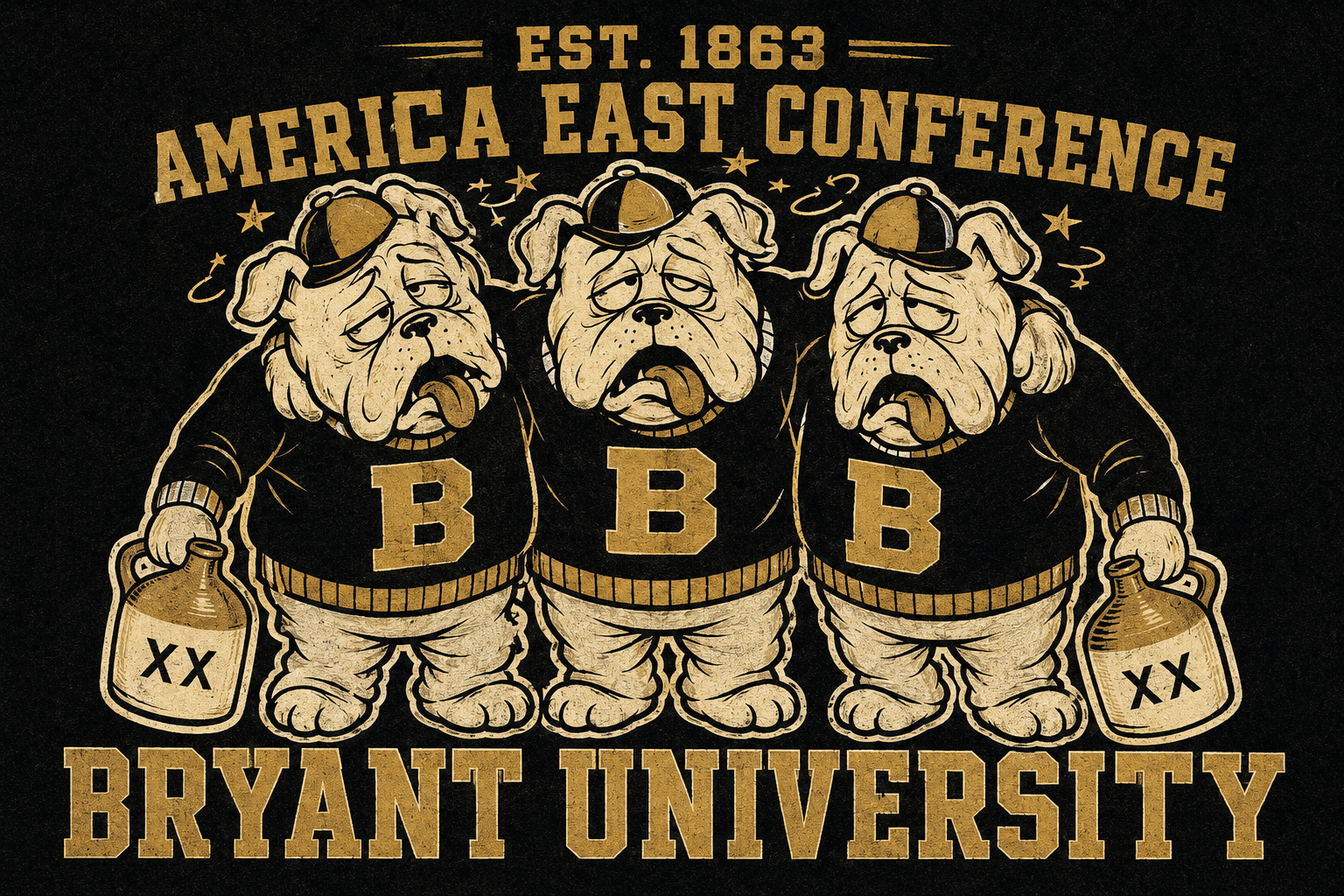 Bryant University Bulldogs America East Conference Graphic