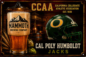 Cal Poly Humboldt Jacks CCAA Brewery-Style Wall Sign
