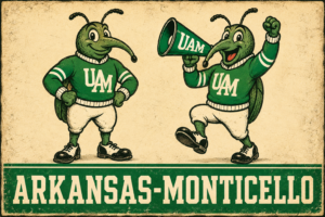 Arkansas-Monticello UAM Green Mascots Vintage-Style Wall Art