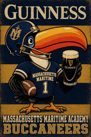 Guinness Maritime Football Mascot Poster Design