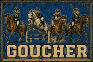 Goucher Equestrian Riders Vintage-Style Wall Art