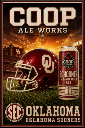 Coop Ale Works Oklahoma Sooners Football Poster