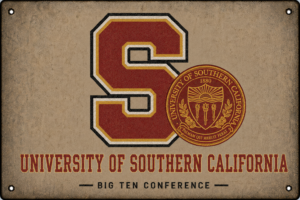 USC Trojans Vintage-Style Big Ten Conference Metal Sign