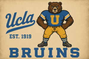 UCLA Bruins Bear Vintage-Style Graphic Wall Art