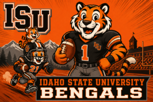 Idaho State Bengals Tiger Football Wall Art