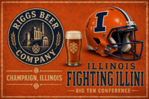 Illinois Fighting Illini Champaign Beer Company Wall Art