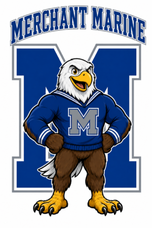 Merchant Marine Eagle Mascot Graphic Wall Art