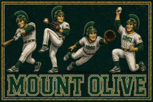 Mount Olive Baseball Players Vintage-Style Wall Art