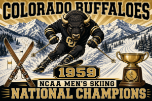 Colorado Buffaloes 1959 Skiing National Champions Wall Art
