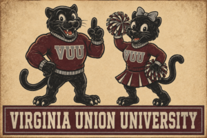 Vintage-Style VUU Panther Mascots Wall Art Print