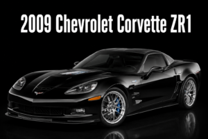 2009 Chevrolet Corvette ZR1 Black Sports Car Wall Art