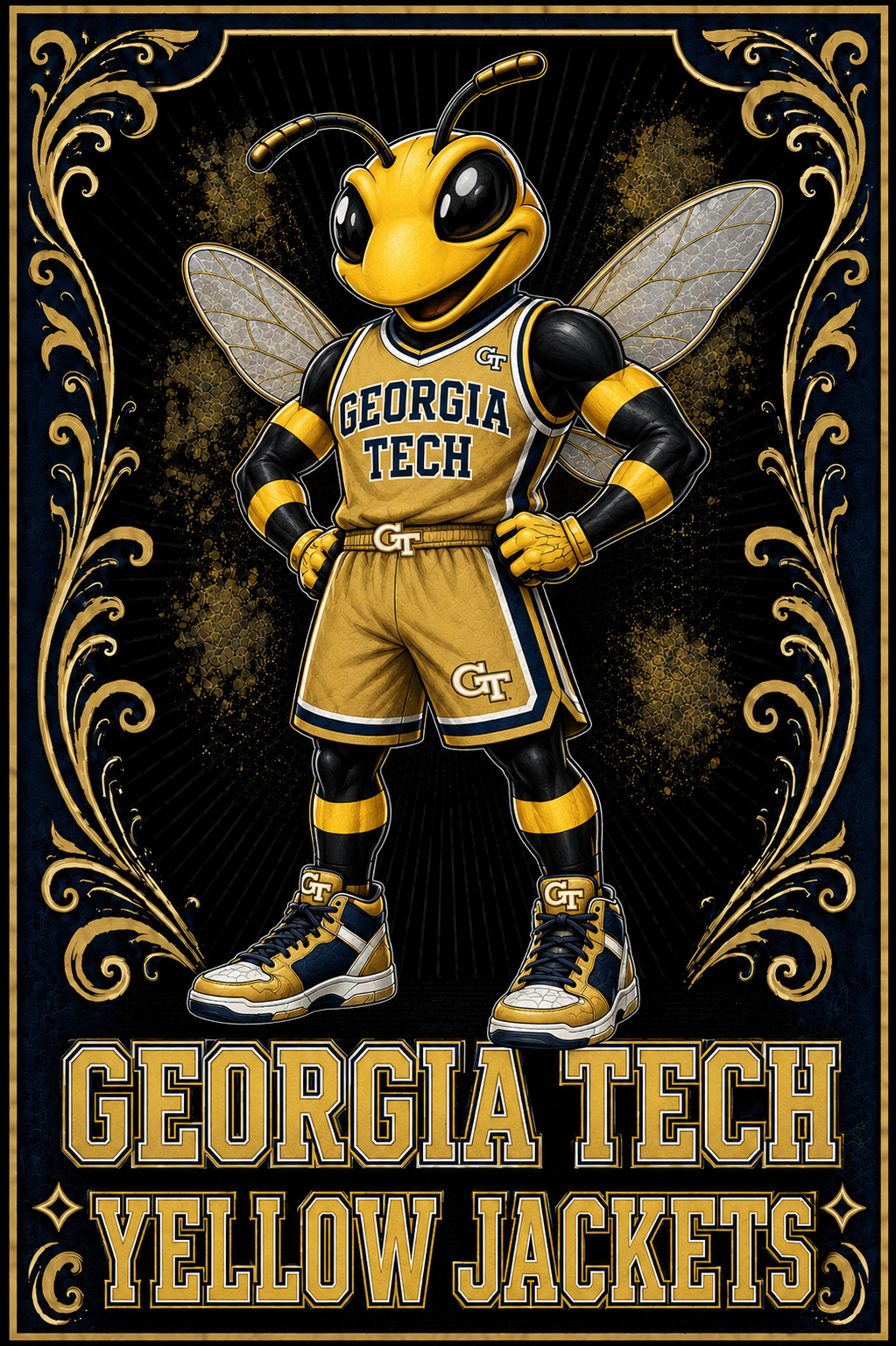 Georgia Tech Yellow Jackets Mascot Wall Art