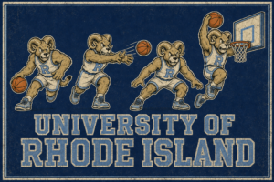 University of Rhode Island Rams Basketball Wall Art