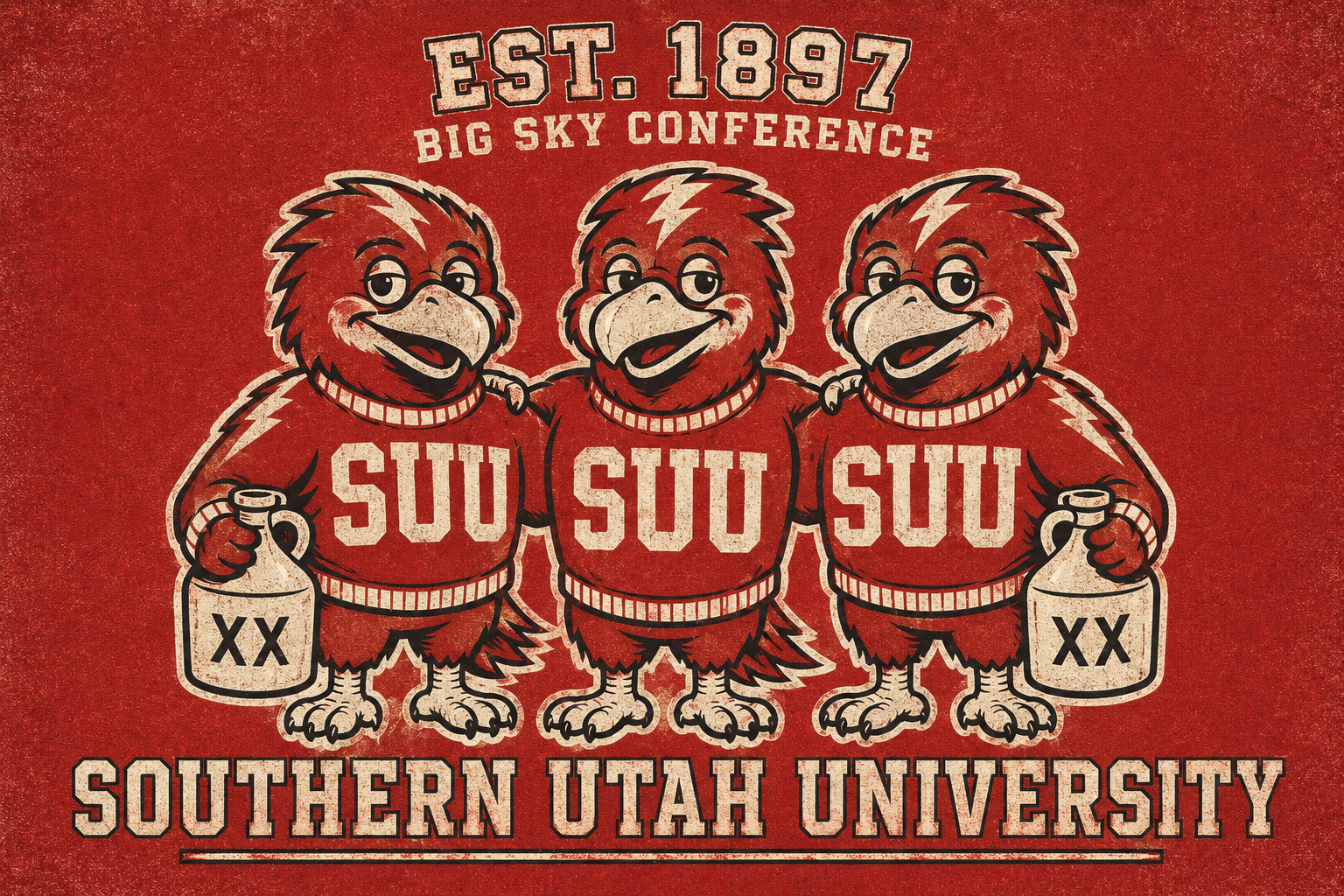 Southern Utah University Big Sky Conference Vintage-Style Wall Art