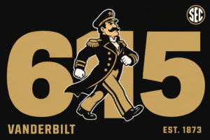 Vanderbilt Commodore SEC Gold and Black Graphic