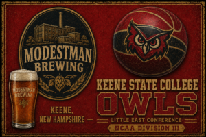 Modestman Brewing Keene State Owls Vintage-Style Wall Art