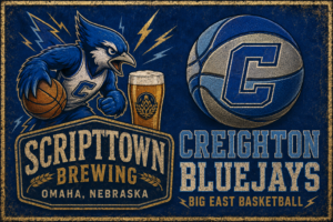 Creighton Bluejays Basketball Brewery Vintage-Style Wall Art