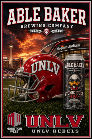 UNLV Rebels & Able Baker Brewing Las Vegas Poster