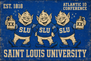 Saint Louis University Goblin Mascots Vintage-Style Wall Sign