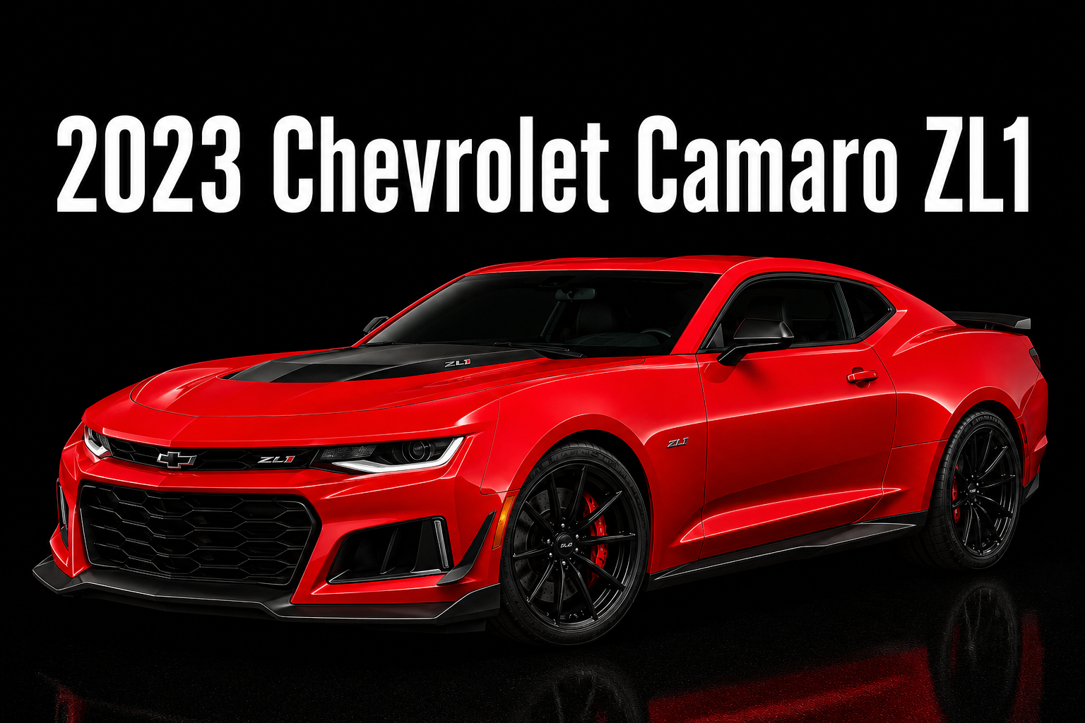 2023 Chevrolet Camaro ZL1 Red Sports Car Wall Art