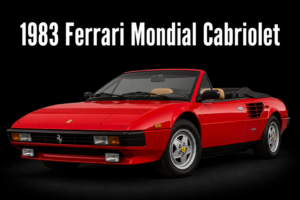 1983 Ferrari Mondial Cabriolet Red Convertible Wall Art