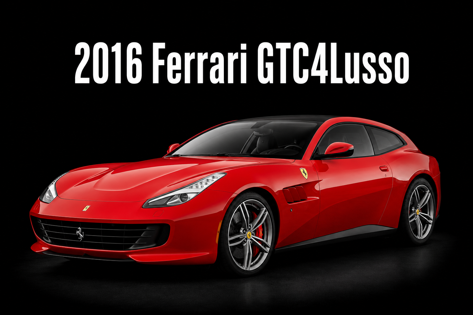 2016 Ferrari GTC4Lusso Red Sports Car Wall Art