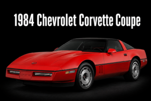 1984 Chevrolet Corvette Coupe Red Sports Car Wall Art