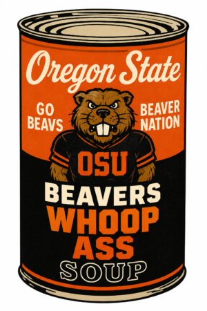 Oregon State Beavers Soup Can Vintage-Style Wall Sign